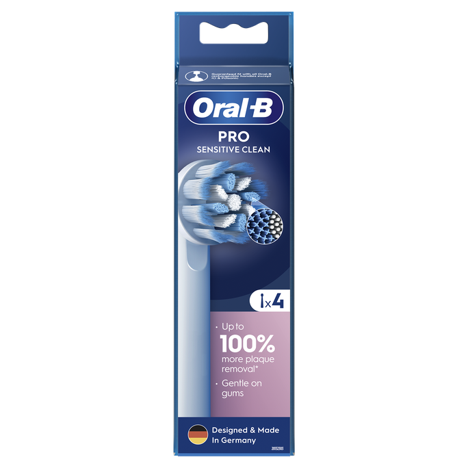 ORAL-B Sensitive Clean Pro elektriskās zobu birstes uzgaļi, 4 gab. - 1