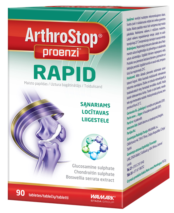 ARTHROSTOP Proenzi Rapid tabletes, 90 gab. - 1