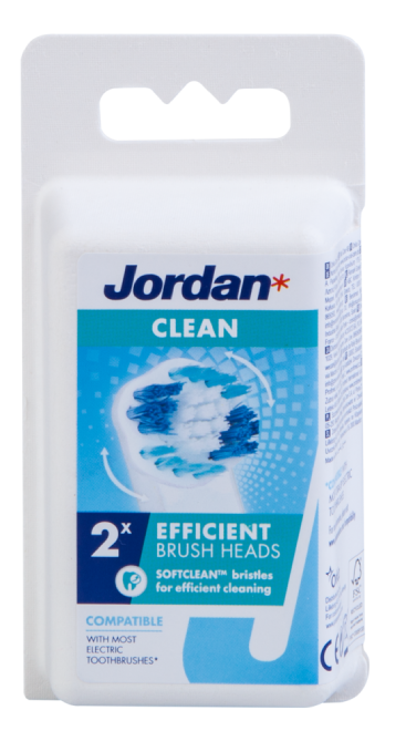 JORDAN Clean elektriskās zobu birstes uzgaļi, 2 gab. - 1