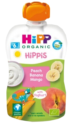 HIPP Persiku, Banānu, Mango (6m+) biezenis, 100 g - 1
