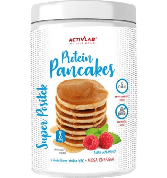 ACTIVLAB Super Snack Protein Pancakes Raspberry, aviečių skonio mišinys, 400 g - 1