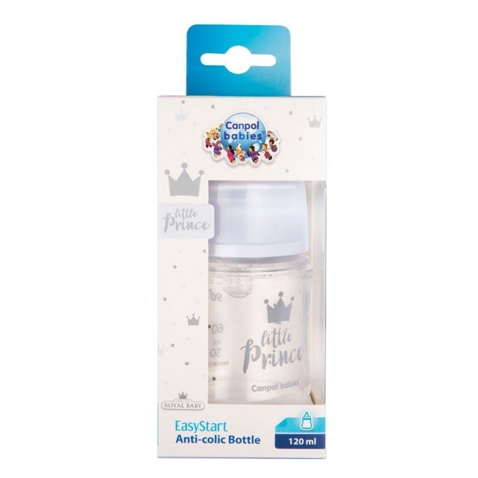 CANPOL BABIES Anti-colic PP Easy Start Royal Baby Blue pudelīte, 120 ml - 2