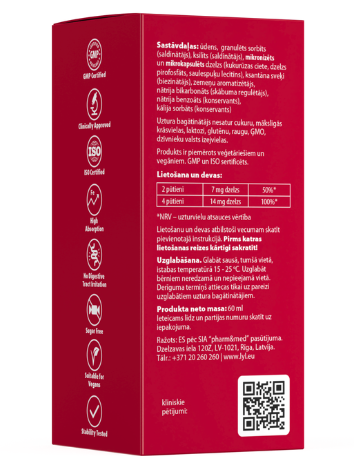 LYL F26 SPRAY iron boost (30 devas) sprejs, 60 ml - 2