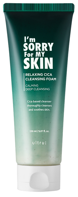 I'M SORRY FOR MY SKIN Relaxing Cica attīrošas putas, 150 ml - 1