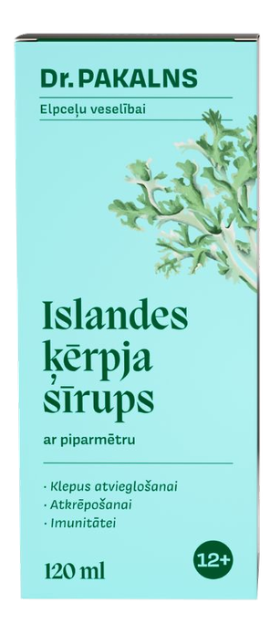 DR. PAKALNS Islandes ķērpja sīrups, 120 ml - 2