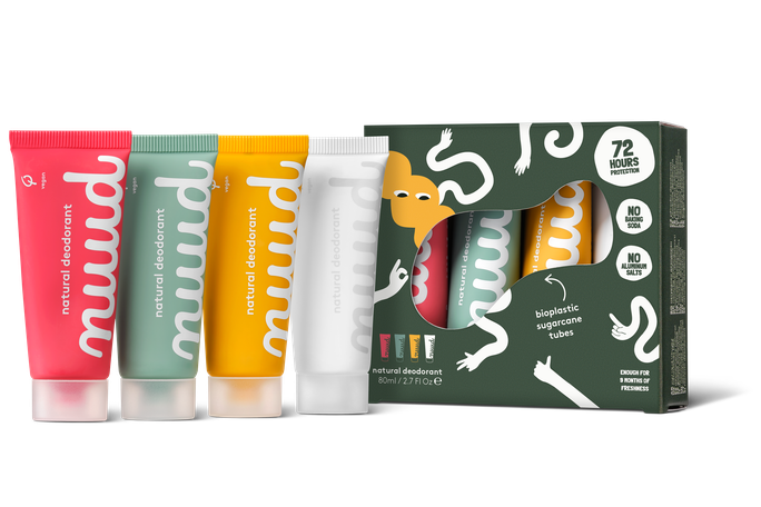 NUUD 4x20ml Family Pack New Krēmveida dezodorants, 1 gab. - 3