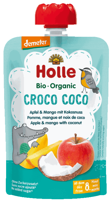 HOLLE Ābolu, mango un kokosriekstu biezenis, 100 g - 1
