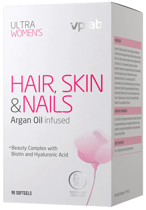 VPLAB Ultra Women's Hair, Skin & Nails mīkstās kapsulas, 90 gab. - 1
