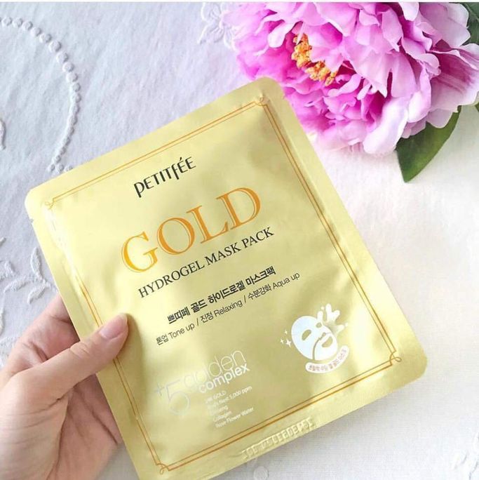 PETITFEE Gold sejas maska, 1 gab. - 2