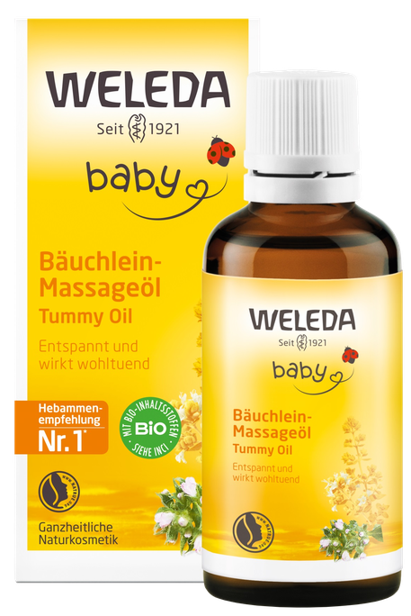 WELEDA Baby Calendula aliejus pilvuko masažui kūdikiams, 50 ml - 1