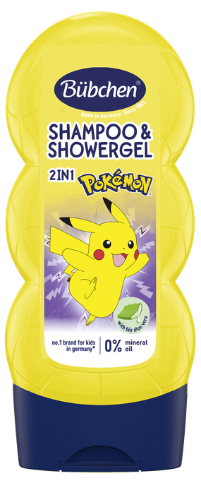 BUBCHEN Pokemon Pikachu 2in1 šampūns/dušas želeja, 230 ml - 1