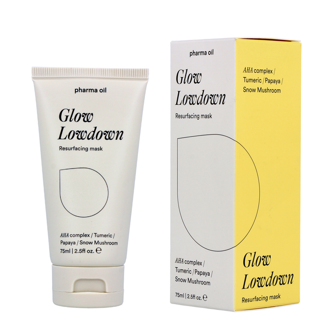 PHARMA OIL Glow Lowdown AHA Complex sejas maska, 75 ml - 2