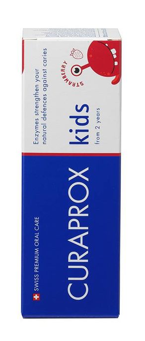 CURAPROX  Kids Ar 950 Ppm zemeņu zobu pasta, 60 ml - 2