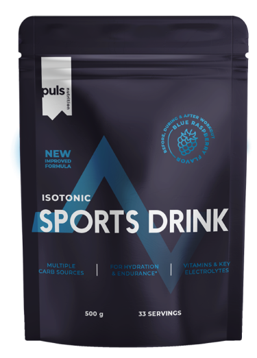 PULS NUTRITION Isotonic aviečių skonio gėrimas, 500 g - 1