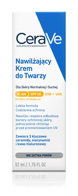 CERAVE Moisturising SPF 50 sejas krēms, 52 ml - 2