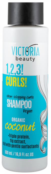 VICTORIA BEAUTY 1,2,3! Curls! for Curly Hair šampūns, 500 ml - 1
