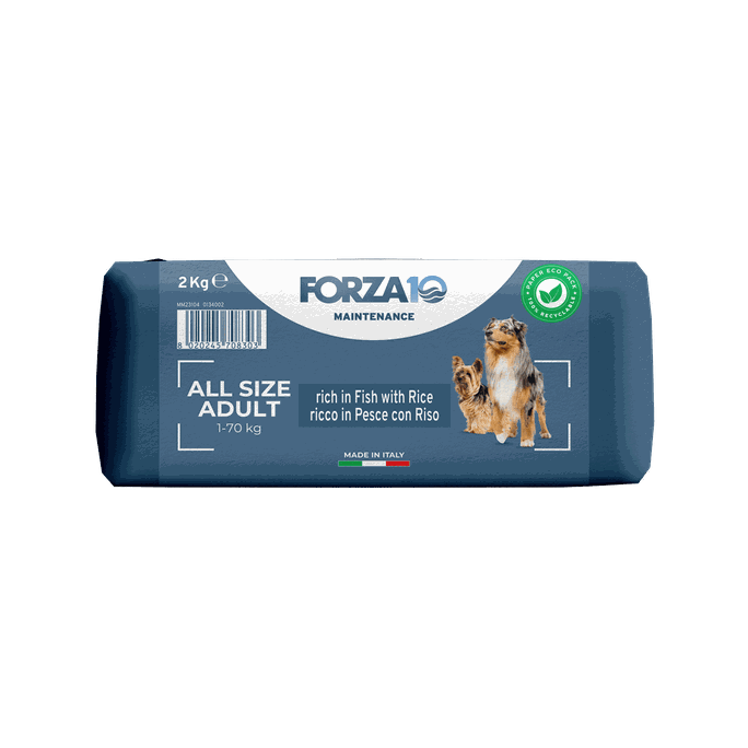 FORZA10 Maintenance Adult All Size Ar Zivīm Un Rīsiem, Suņiem sausā barība, 2 kg - 3