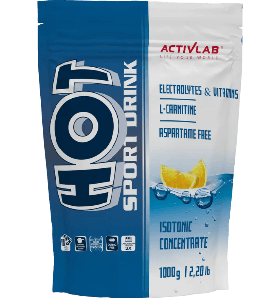 ACTIVLAB HOT SPORT DRINK Lemon pulveris, 1000 g - 1