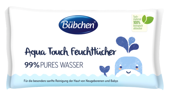 BUBCHEN Aqua Touch mitrās salvetes, 48 gab. - 1