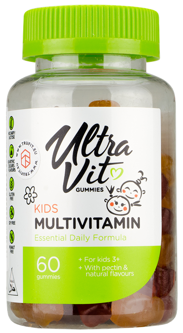 ULTRAVIT Gummies Kids Multivitamin košļājamās tabletes, 60 gab. - 1