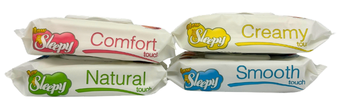 SLEEPY New Sleepy Mix mitrās salvetes, 64 gab. - 1