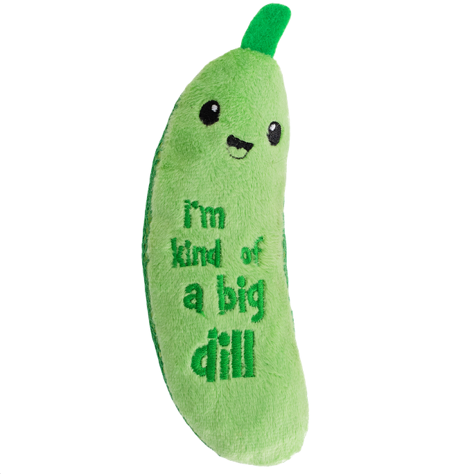 CATSTAGES Crunchy Pickle Kicker, Zaļa rotaļlieta, 1 gab. - 1