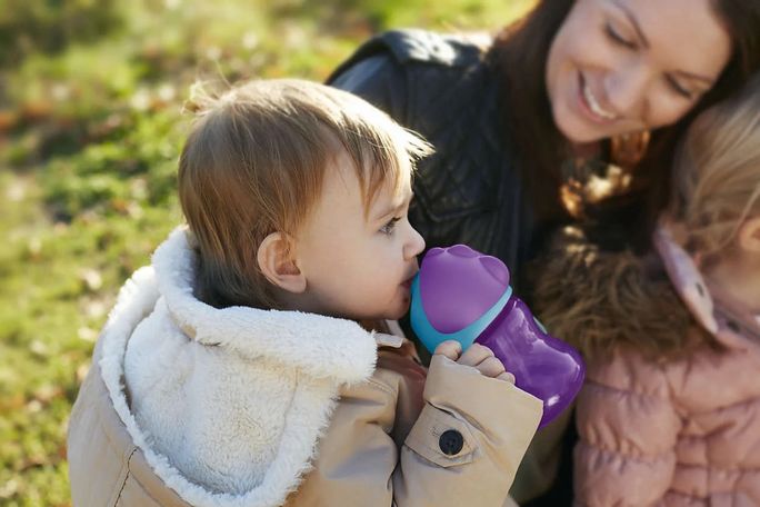 PHILIPS Avent 9 m+ (violeta) krūzīte ar salmiņu, 1 gab. - 2