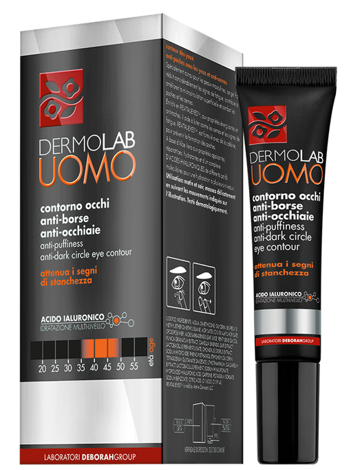 DERMOLAB Uomo Anti-Puffiness and Anti-Dark Circle paakių kremas, 15 ml - 1