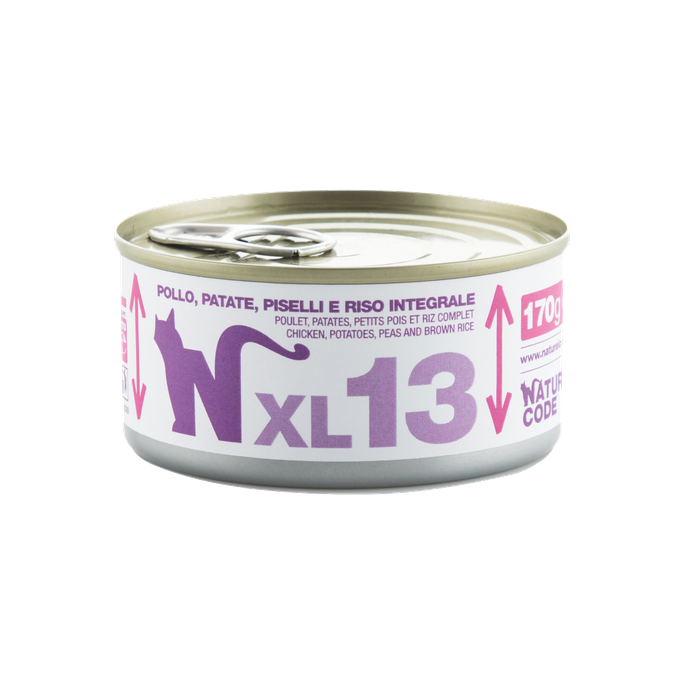 NATURAL CODE XL 13 Vista, Kartupeļi, Burkāni Un Brūnie Rīsi mitrā barība, 170 g - 1