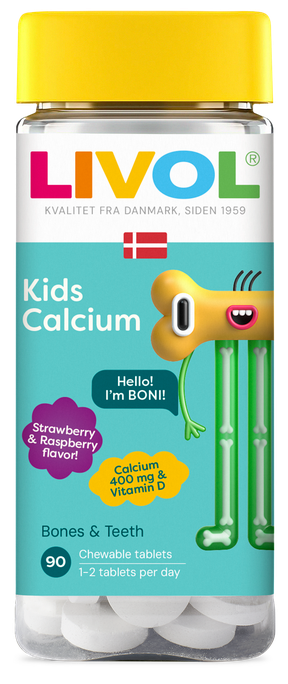 LIVOL Kids Calcium košļājamās tabletes, 90 gab. - 1