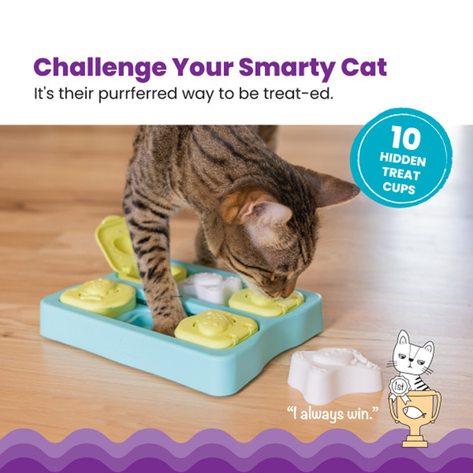 CATSTAGES Kitty Cube Game, Zila rotaļlieta, 1 gab. - 4