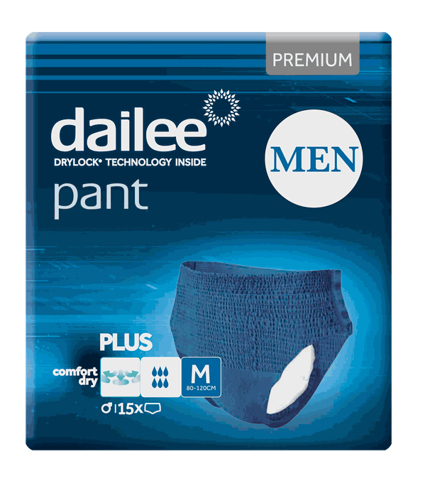 DAILEE Men Premium Plus M Blue biksītes, 15 gab. - 1
