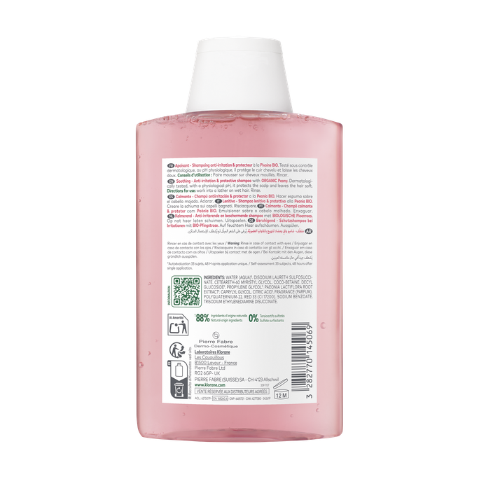 KLORANE With Organic Peony šampūns, 200 ml - 2