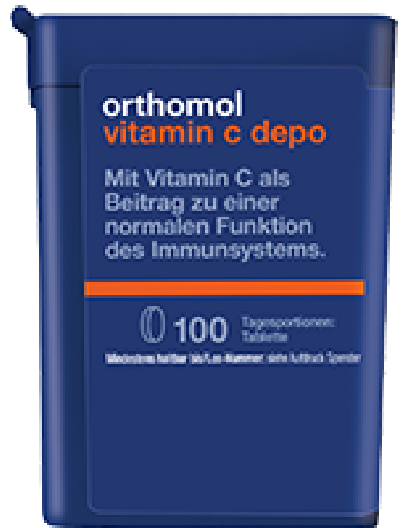 ORTHOMOL Vitamin C Depo tabletes, 100 gab. - 1