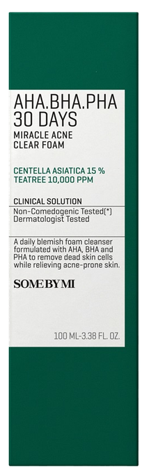 SOME BY MI AHA-BHA-PHA Acne attīrošas putas, 100 ml - 2