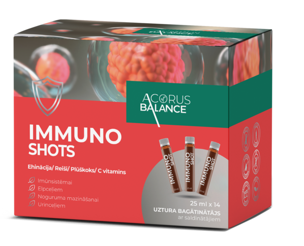 ACORUS BALANCE Immuno Shots 25 ml pudelītes, 14 gab. - 1