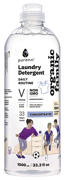 PURENN Ar Lavandu Un Avenēm Daily Routine, Universālais šķidrais veļas mazgāšanas līdzeklis, 1000 ml - 1