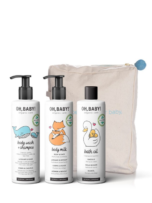OH, BABY! Bath oil + Body Wash / Shampoo + Body Milk dāvanu komplekts, 1 gab. - 2