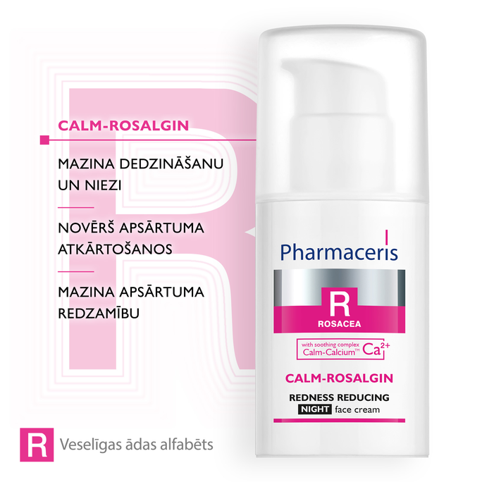 PHARMACERIS R Calm-Rosalgin Night sejas krēms, 30 ml - 4