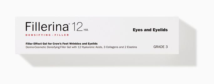 FILLERINA 12HA Grade 3 acu zonai un plakstiņiem gels, 15 ml - 2
