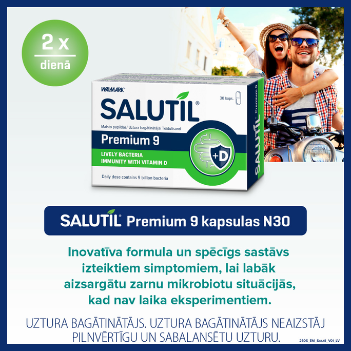 SALUTIL Premium 9 kapsulas, 30 gab. - 2