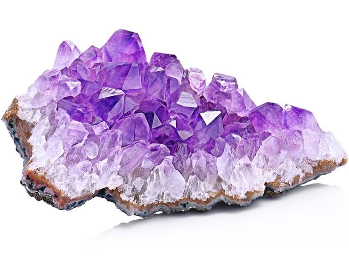 CRYSTALLOVE Amethyst matu sprādze, 1 gab. - 2