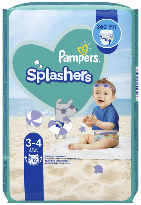 PAMPERS Splashers 3 (6-11 kg) biksītes, 12 gab. - 1