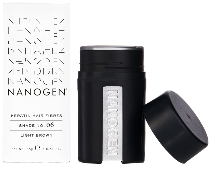 NANOGEN Keratin Light Brown matu šķiedras, 15 g - 1