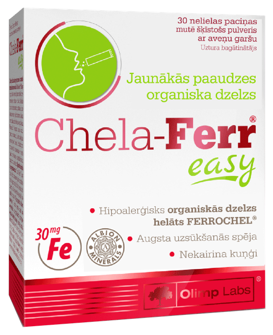 OLIMP LABS Chela-Ferr Easy aveņu garšas pulveris, 30 gab. - 1