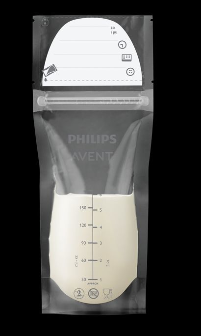 PHILIPS Avent 180 ml krūts piena uzglabāšanas maisiņi, 25 gab. - 3