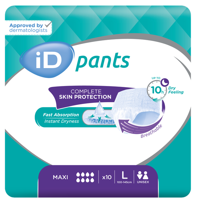 ID Pants Maxi L (100-145 cm) biksītes, 10 gab. - 1