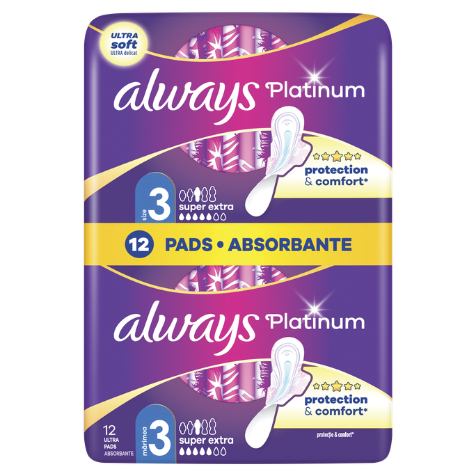 ALWAYS Platinum Day&Night, S3 higiēniskās paketes, 12 gab. - 1