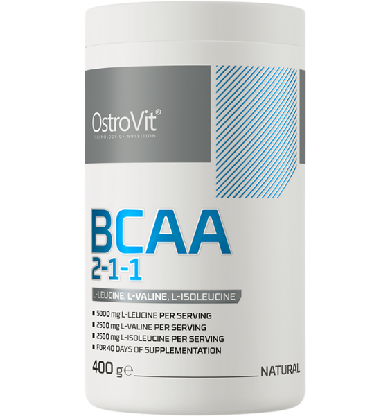 OSTROVIT BCAA 2-1-1 Natural milteliai, 400 g - 1
