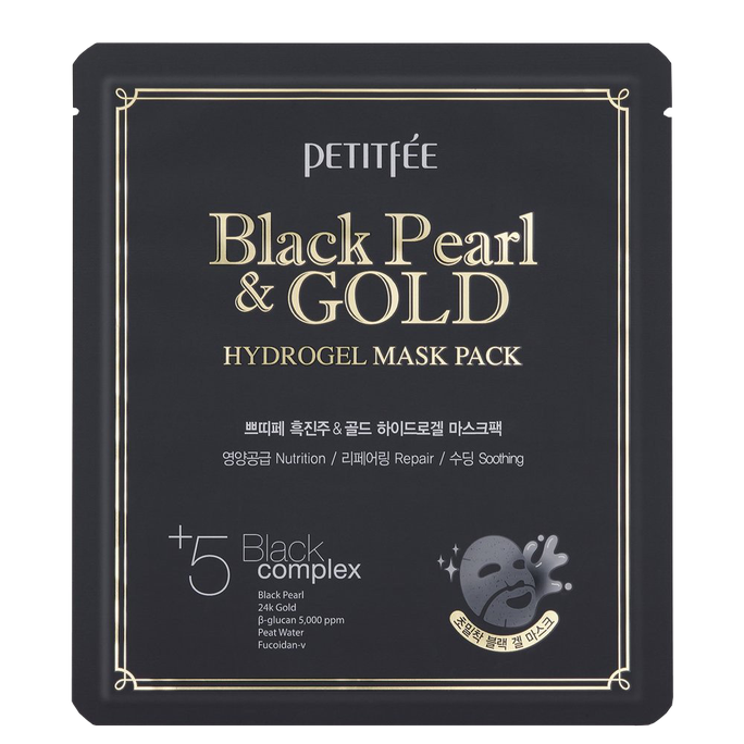 PETITFEE Black Pearl & Gold sejas maska, 1 gab. - 1